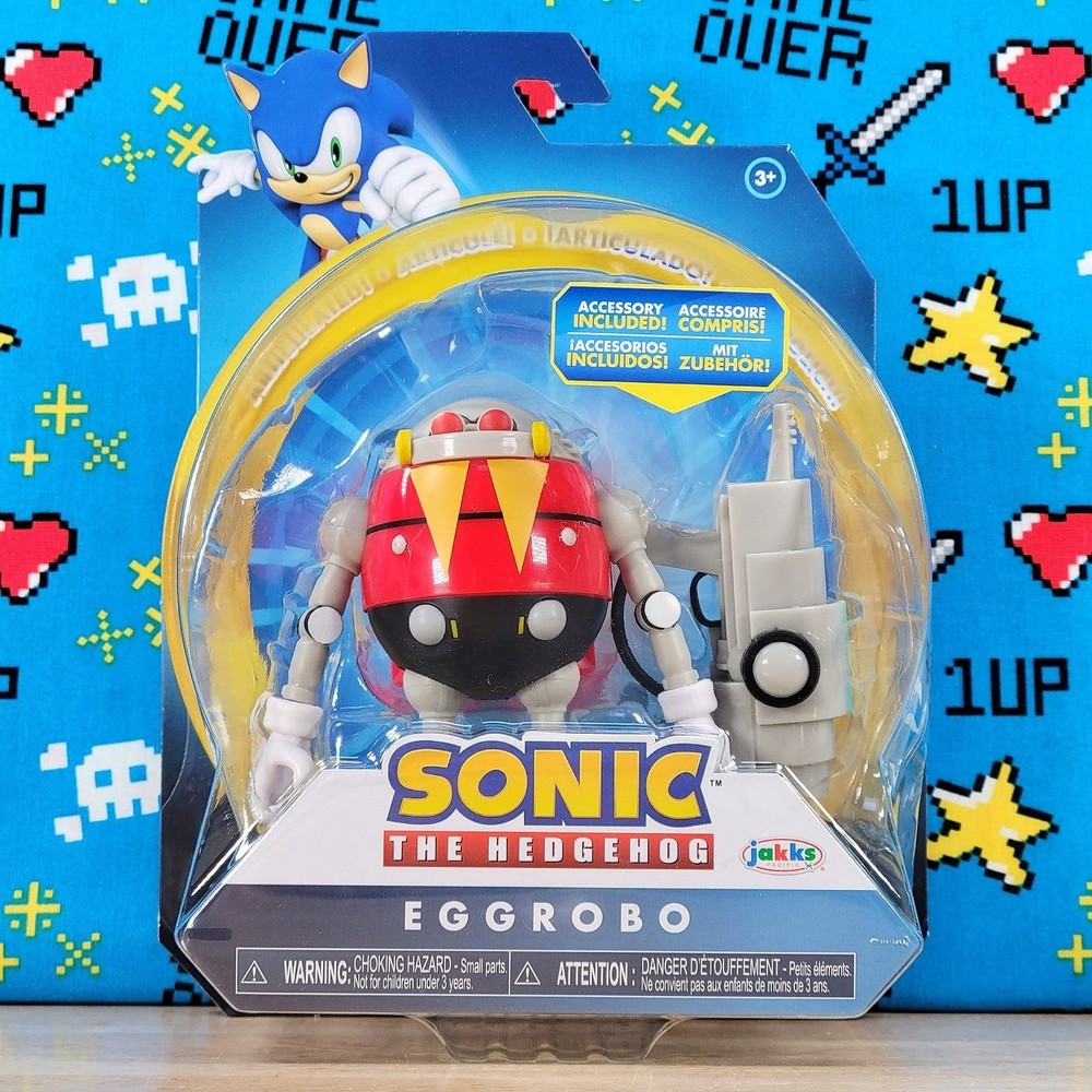 Jakks Pacific Sonic the Hedgehog 4" EGGROBO with BLASTER Sega Collectible New